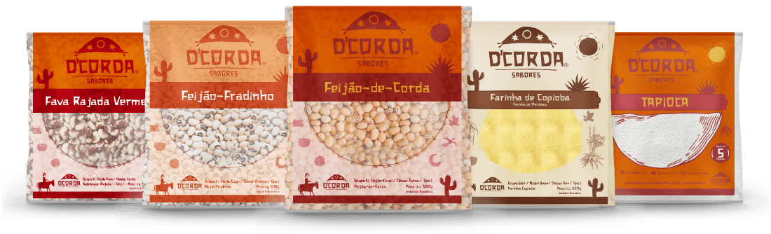 Foto Embalagens Produtos D'Corda Sabores